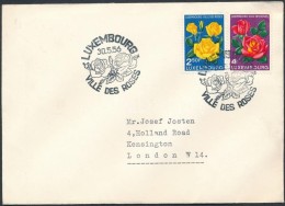 1956 Rózsa Sor FDC-n Mi 549-550 - Otros & Sin Clasificación