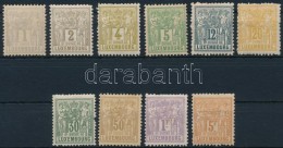 * 1882 Forgalmi 10 Klf Bélyeg Mi 45-48, 50-51, 53-56 (30C Foghiba / Missing Perf) - Altri & Non Classificati