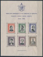 ** 1943 Híres Emberek Blokk Mi 2 - Altri & Non Classificati