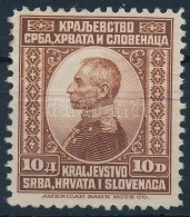 ** 1921 Forgalmi Sor Záróértéke 10Din Mi 158 (papírránc) - Altri & Non Classificati