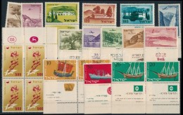 ** 1953-1959 21 Klf Bélyeg, Közte Sorok, Négyestömb, Párok - Otros & Sin Clasificación