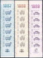 ** 1987-1989 3 Klf Bélyeg Mi MH 8, 13, 16 (Mi EUR 25.-) - Altri & Non Classificati