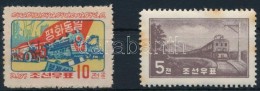 ** 1959-1961 2 Klf Vonat Bélyeg Mi 210, 306 (Mi EUR 47,-) (rozsda / Stain) - Otros & Sin Clasificación