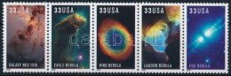 ** 2000 Edwin P. Hubble Asztronómus Sor ötöscsíkban Mi 3280-3284 - Otros & Sin Clasificación