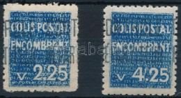 ** 1939 Csomagbélyeg Sor Yvert 62-63 - Otros & Sin Clasificación