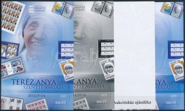 ** 2016 Teréz Anya Szentté Avatása Emlékív 4 Db-os Garnitúra Azonos... - Altri & Non Classificati