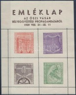 ** 1939/3a Åszi Vásár BélyeggyÅ±jtési Propaganda Emlékív (12.500) - Altri & Non Classificati