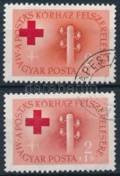 O 1957 Postáskórház 2+1Ft Eltolódott Vöröskereszt +... - Altri & Non Classificati