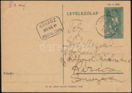 1934 10f Díjjegyes LevelezÅ‘lap 'KÁRÁSZ' Postaügynökségi... - Altri & Non Classificati