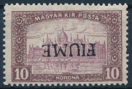 O Fiume 1918 Parlament 10K Fordított, Garancia Nélkül (950.000) - Altri & Non Classificati