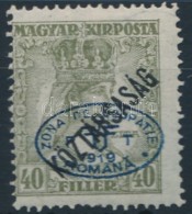 * Debrecen I. 1919 Zita/Köztársaság 40f Garancia Nélkül (**55.000) - Otros & Sin Clasificación