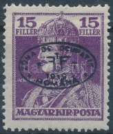 ** Debrecen I. 1919 Károly 15f Fekete Felülnyomással, Garancia Nélkül (**50.000) - Otros & Sin Clasificación