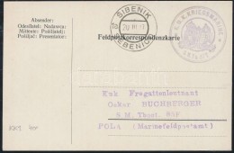 1917 Tábori Lap / Field Postcard 'S.M. Tb.57T' + 'SIBENIK SEBENICO' - Altri & Non Classificati