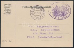 1917 Tábori Lap / Field Postcard 'S.M.S. ADRIA' - Altri & Non Classificati