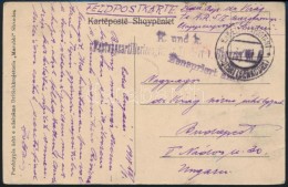 1917 Tábori Posta Képeslap 'Festungsartillerieregiment Freiherr V. Ronvroy Nr.5.' + 'EP SCUTARI... - Altri & Non Classificati