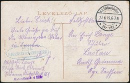 1915 Tábori Posta Képeslap 'K.D. Feldpoststation / Nr 157' + 'S.B. / ET. BACKEREI KOL. Nr 3. K.... - Altri & Non Classificati
