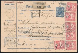 1915 Csomagszállító Levél Turul 6 X 10f Bérmentesítéssel - Altri & Non Classificati