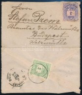 1882 Levél Színesszámú 2kr + 3kr Bérmentesítéssel - Otros & Sin Clasificación