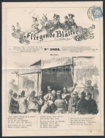 1880 Fliegende Blätter 1kr Világoskék Hírlapbélyeggel 'SOPRON' - Otros & Sin Clasificación