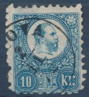 O 1871 Réznyomat 10kr Alul érdekes Fogazással (elvékonyodás / Thin Paper) - Altri & Non Classificati