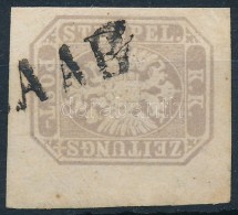 O 1863 Hírlapbélyeg 6 Mm-es ívszéllel '(R)AAB' - Altri & Non Classificati