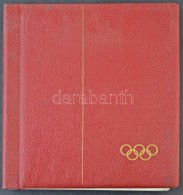 LEUCHTTURM Album 1964 Olimpia ElÅ‘nyomott, Falcmentes Lapokkal, Bordó, Csavaros Borítóval - Altri & Non Classificati