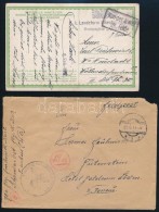 1917-1944 2 Db Német Tábori Posta Küldemény Az I. és A II.... - Andere & Zonder Classificatie