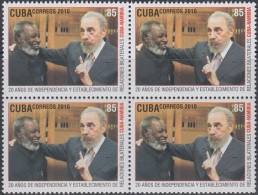 2010.480 CUBA MNH. 2010. 20 ANIV RELACION DIPLOMATICAS NAMIBIA SAN NUJOMA FIDEL CASTRO BLOCK 4. - Neufs