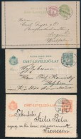 1893, 1902, 1913 3 Klf Zárt LevelezÅ‘lap - Altri & Non Classificati
