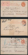 1894-1898 3 Db 5kr Díjjegyes Zárt LevelezÅ‘lap, Az Egyik 2 X 5kr... - Altri & Non Classificati