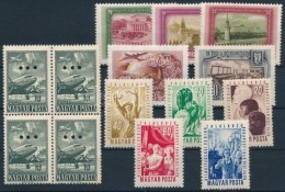 ** 1949-1957 VIT Blokkból Kitépett Bélyegek, Bélyegmúzeum és Moszkva Sor... - Altri & Non Classificati