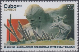 2012.371 CUBA MNH. 2012. 20 ANIV RELACIONES DIPLOMATICAS BELARUS BIELORUSIA RUSIA RUSSIA. LENIN - Ongebruikt