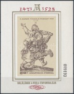 ** 1978 Festmény (XVIII.) - Albrecht Dürer Vágott Blokk (7.000) - Otros & Sin Clasificación