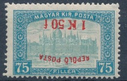 ** 1918 RepülÅ‘ Posta 1K50f Fordított Felülnyomattal (250.000) (garancia Nélkül / No... - Altri & Non Classificati