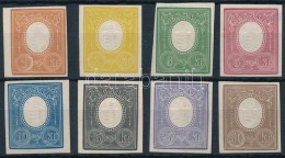 (*) 1874 Friedl Esszék 8 Klf Színben 1kr-50kr / 8 Imperforate Friedl Essays In Different Colours... - Other & Unclassified