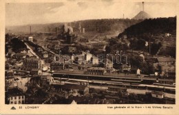 * T2 Longwy, Vue Générale Et La Gare, Les Usines Senelle / General View With Railway Station, Factory... - Zonder Classificatie