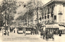 ** T1 Nice, Avenue De La Gare, Cafe De La Regence / Avenue, Cafe, Trams - Sin Clasificación