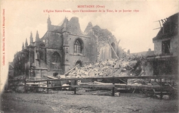 61-MORTAGNE- L'EGLISE NOTRE-DAME, APRES L'ECROULEMENT DE LA TOUR , JANVIER 1890 - Mortagne Au Perche