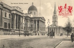 * T2/T3 London, National Gallery, Street View, Horse Cart; Domine Drige Nos City Arms. Raphael Tuck & Sons... - Sin Clasificación