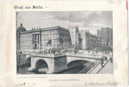 * T3 1899 Berlin, Denkmal Des Grossen Kurfürsten; C. Schneider Verlanganstalt, Riesenpostkarte 26 × 18... - Sin Clasificación