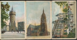 ** T2 Frankfurt Am Main; Postcard Booklet With 20 Unused Cards, Railway Station, Trams, Markets - Zonder Classificatie