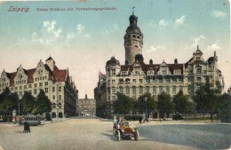 * T3 Leipzig, Neues Rathaus Mit Verwaltungsgebäude / Town Hall, Administrative Buildings, Automobile (fa) - Zonder Classificatie