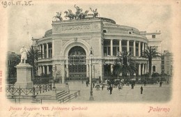 T4 Palermo, Piazza Ruggiero VII. Politeama Garibaldi / Square (pinholes) - Non Classificati