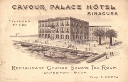 ** T3 Syracuse, Siracusa; Cavour Palace Hotel, Advertisement (fa) - Non Classificati