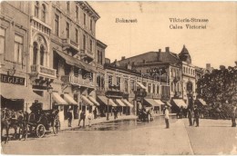 T2/T3 Bucharest, Bukarest; Calea Victoriei / Viktoria Strasse / Street View With Hotel And Shops  (EK) - Sin Clasificación