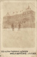 * T3/T4 1917 Pidhirtsi, Podhorce; Castle With Soldiers, Photo  (fa) - Non Classificati