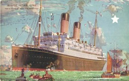 ** T2 White Star Line Twin-screw SS Albertic, Artist Signed - Sin Clasificación