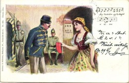 T2 1899 'Megkérdeztem Egy Kislánytól A Héten...' Hungarian Soldier, Girl;... - Sin Clasificación
