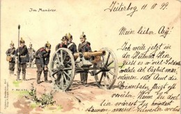 T2/T3 1899 Im Manöver, Soldaten-Postkarten Art 1. Verlag M. Seeger / German Artillery - Sin Clasificación