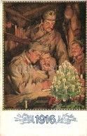 T2/T3 1916 Fröhliche Weihnachten / WWI-era K.u.K. Christmas Greeting - Sin Clasificación